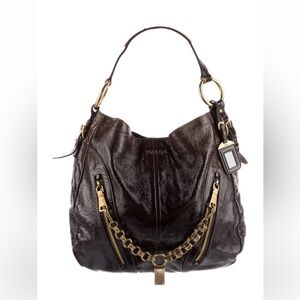 Prada Vernice Sfumata Leather Shoulder Bag